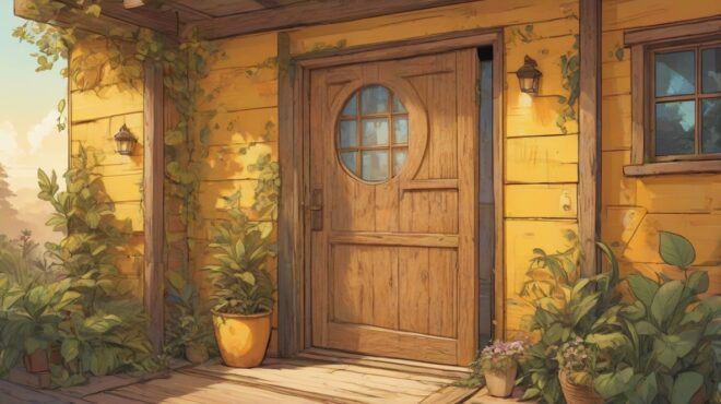 Wooden door