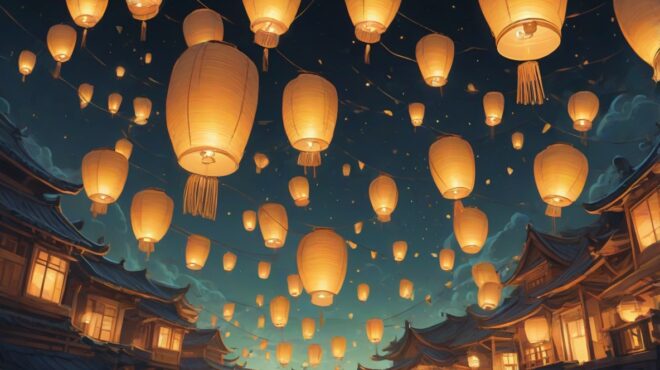 Floating lanterns